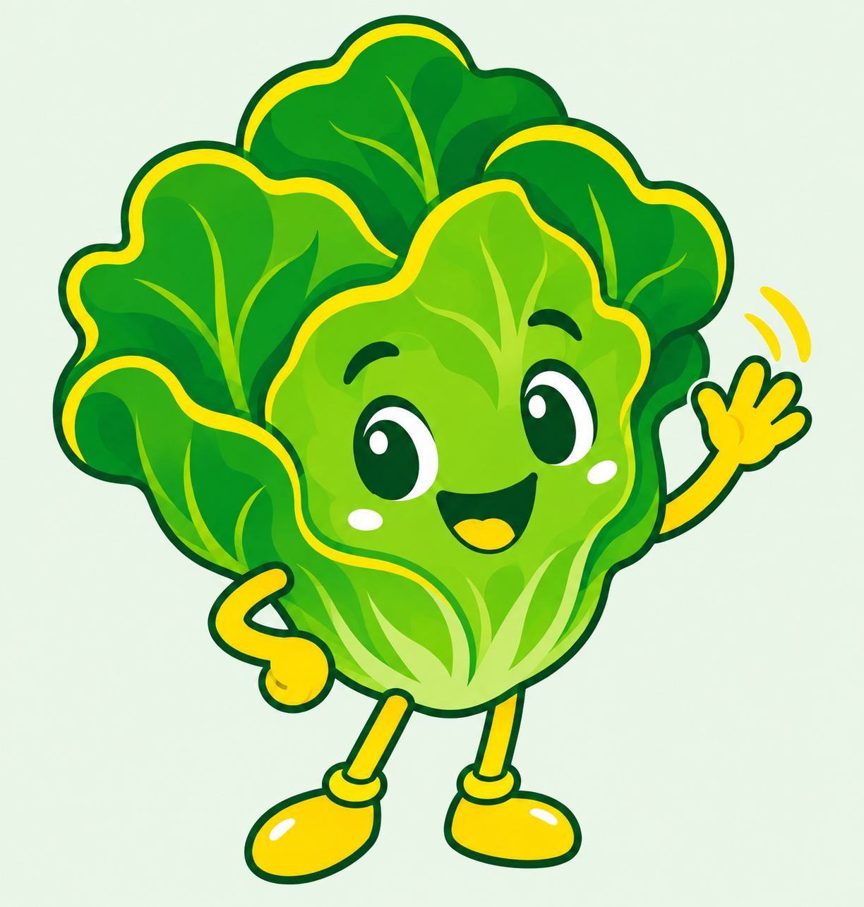 Mascota lechuga de Bionatura
